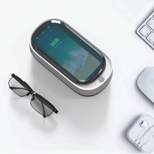 Mobil UV telefon sterilizátor, sterilizáló fehér, mobiltelefon ste-9111201899681 8 kép