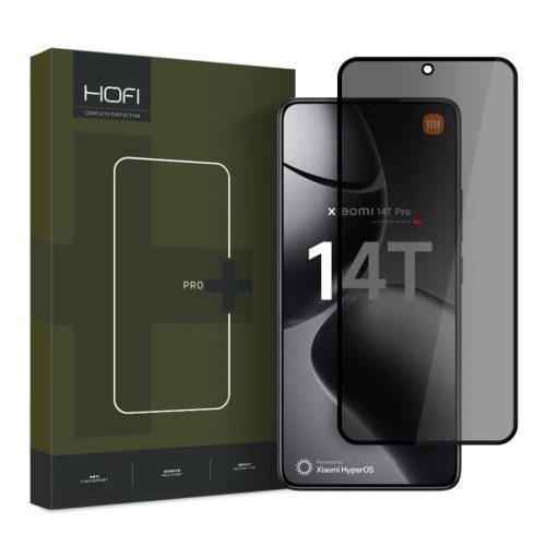 Hofi Anti Spy Glass Pro+ Xiaomi 14T / 14T Pro privát üvegfólia-5906302380060 1 kép