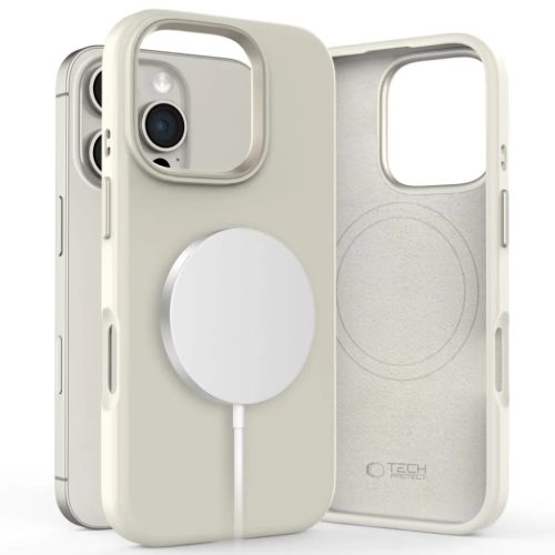 Tech-protect Silicone Pure Magsafe Iphone 16 Pro Max Cosmic Latte Tok