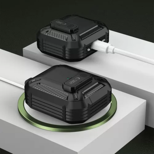 Tech-protect Carbonox Apple Airpods 4 Fekete-5906302380312 2 kép