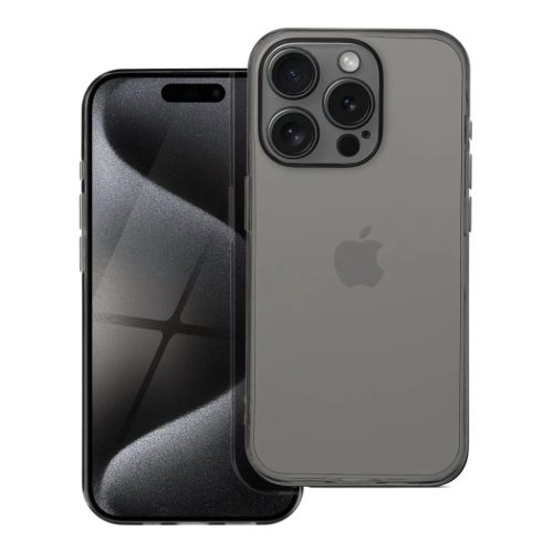 BOX PREMIUM 1,5 mm tok iPhone 12 Pro Max átlátszó fekete-5903396241390 1 kép