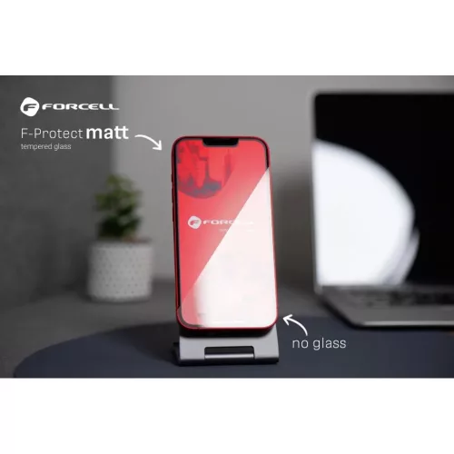 Forcell Matt üvegfólia - iPhone 15 Plus fekete üvegfólia-5903396315954 10 kép