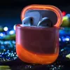 Kingxbar Galaxy Nightlow lumineszkláló Airpods 1/2 tok pink színben-6959003588050 8 kép