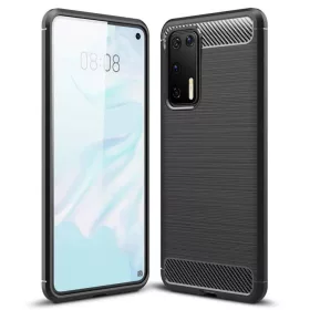 Carbon mintájú TPU tok Huawei P40 fekete-9111201899025 1 kép