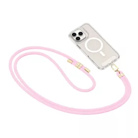 Tech-protect C7s Keresztpánt Baby Pink/arany-5906302376636 2 kép