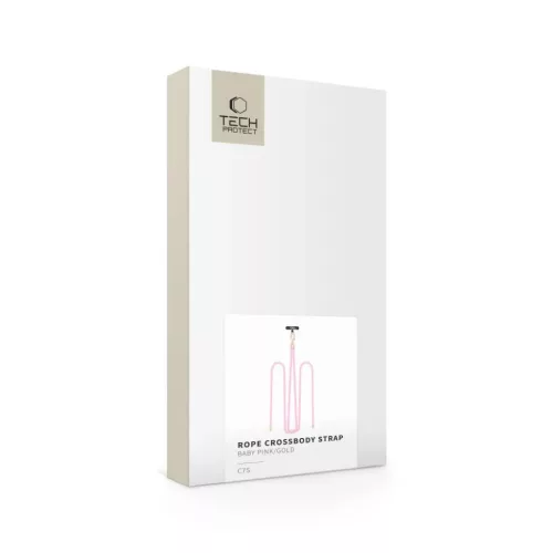 Tech-protect C7s Keresztpánt Baby Pink/arany-5906302376636 4 kép