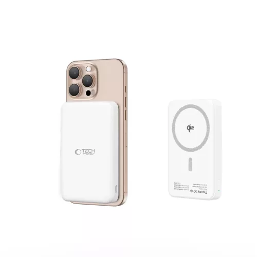 Tech-protect Pb24 Lifemag Qi2 Magsafe Power Bank 10000mah Fehér-5906302313266 8 kép
