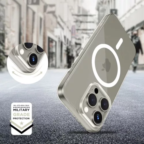 Tech-protect Flexair Magsafe Iphone 15 Pro Clear Tok-5906302371860 4 kép
