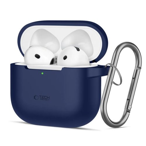 Tech-protect Silicone Hook Apple Airpods 4 Navy Blue Tok-5906302380275 1 kép