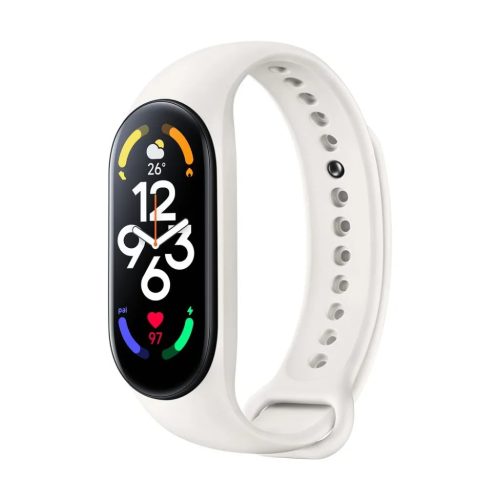 Szilikon szíj XIAOMI Mi Band 5 / 6 / 7 homokszínű (11)-5903396176272 1 kép