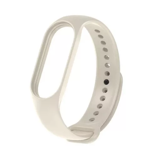 Szilikon szíj XIAOMI Mi Band 5 / 6 / 7 homokszínű (11)-5903396176272 2 kép