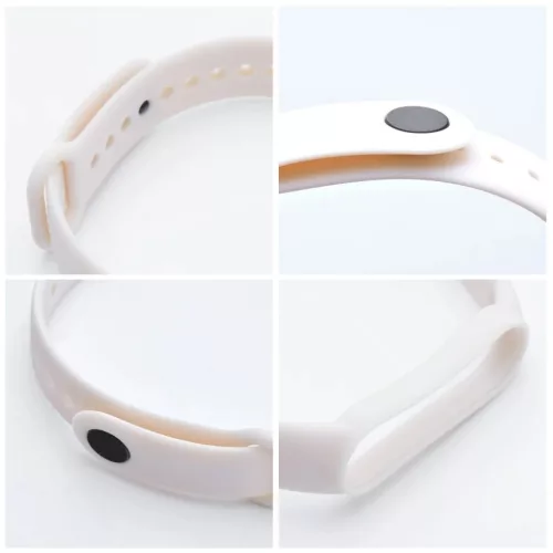 Szilikon szíj XIAOMI Mi Band 5 / 6 / 7 homokszínű (11)-5903396176272 3 kép