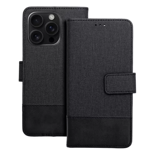 GOMMA fliptok Samsung Galaxy S25 Plus fekete tok-5903396344145 8 kép