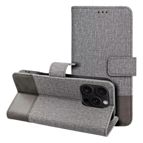 GOMMA fliptok Samsung Galaxy S25 Ultra szürke tok-5903396344114 2 kép