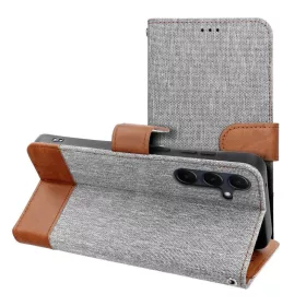 JEANS fliptok Samsung Galaxy S25 Plus tok szürke-5903396343360 1 kép