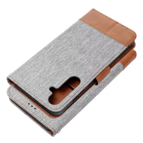 JEANS fliptok Samsung Galaxy S25 Plus tok szürke-5903396343360 3 kép