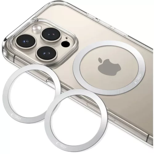 Tech-protect Mmp-110 2in1 Mágneses Magsafe Gyűrű Ezüst & Ezüst-5906302380473 5 kép
