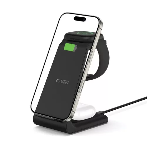 Tech-protect Qi15w-a36 3in1 Vezeték Nélküli Töltőállomás Apple -5906302372140 2 kép
