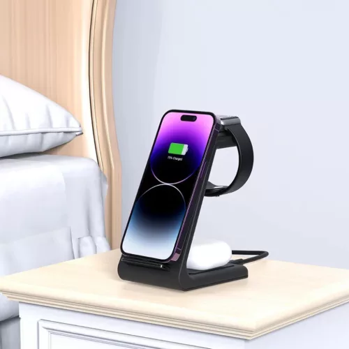 Tech-protect Qi15w-a36 3in1 Vezeték Nélküli Töltőállomás Apple -5906302372140 6 kép