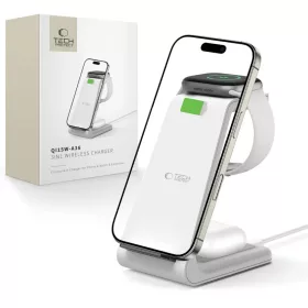 Tech-protect Qi15w-a36 3in1 Vezeték Nélküli Töltő állomás Iphon-5906302372157 1 kép