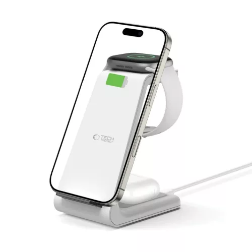 Tech-protect Qi15w-a36 3in1 Vezeték Nélküli Töltő állomás Iphon-5906302372157 2 kép