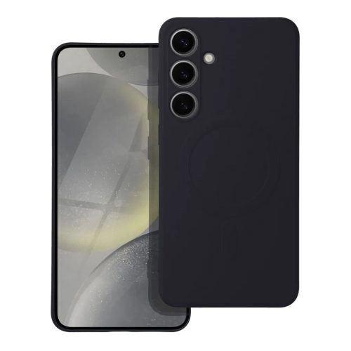 SILICONE MAG COVER tok MagSafe kompatibilitással SAMSUNG S25 Plus fekete tok