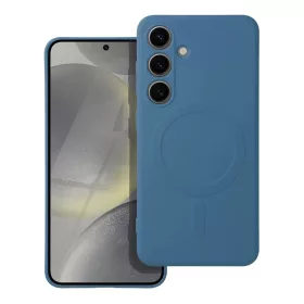   Szilikon Mag Cover tok kompatibilis MagSafe technológiával Samsung Galaxy S25 Ultra kék