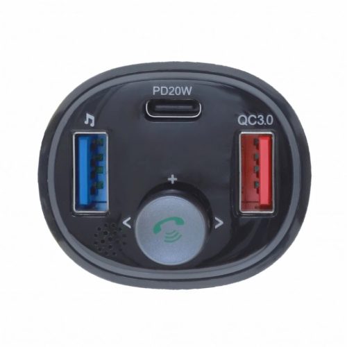 Transmiter FM MP3 Bluetooth 5.0 + USB A QC3.0 + Typ C (összesen 30W) -5906721172093 4 kép