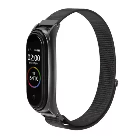 Nylon szíj XIAOMI Mi Band 5 / 6 / 7 fekete (05)-5903396176289 1 kép