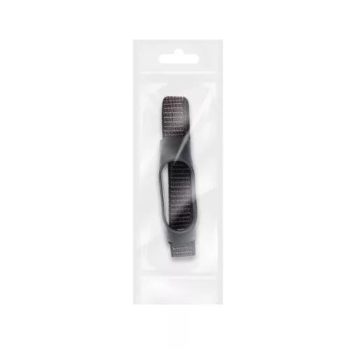 Nylon szíj XIAOMI Mi Band 5 / 6 / 7 fekete (05)-5903396176289 4 kép