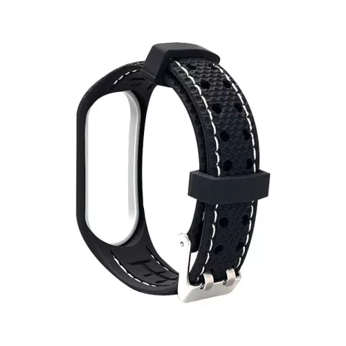 Elastomer szíj LIFESTYLE XIAOMI Mi Band 5 / 6 fekete (03)-5903396185656 5 kép
