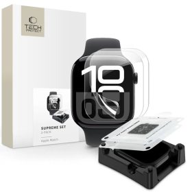   Tech-protect Supreme Hydrogél Készlet 2-pack Apple Watch 10 (46 Mm) átlátszó üvegfólia