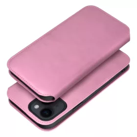   DUAL POCKET fliptok Samsung Galaxy S25 Ultra-hoz világos rózsaszín tok