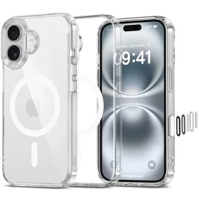    Apple iPhone 16 Áttetsző Tech-Protect Flexair Hybrid CC MagSafe tok