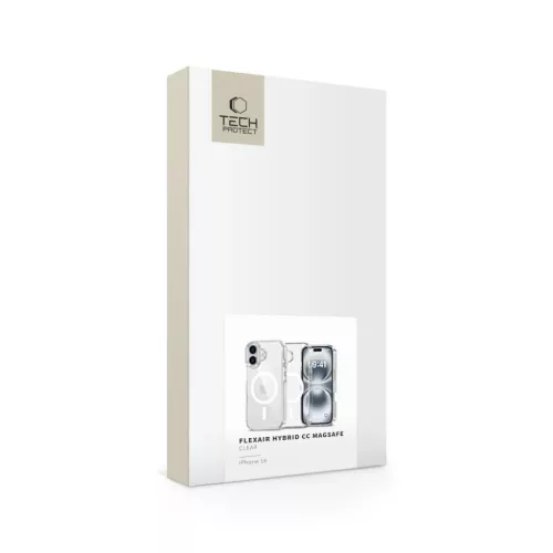 Tech-protect Flexair Hybrid Cc Magsafe Iphone 16 áttetsző Tok-5906302322671 5 kép