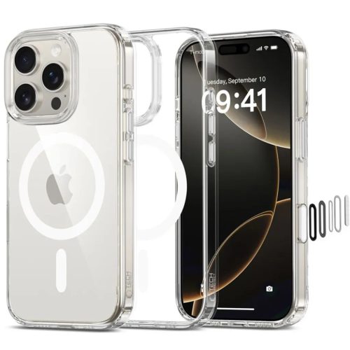Tech-protect Flexair Hybrid Cc Magsafe Iphone 16 Pro Max Világos Tok-5906302322695 1 kép
