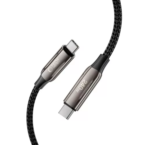 Tech-protect Ub10t Ultraboost Type-c Kábel Pd240w/qc4.0 100cm Fekete-5906302370603 3 kép
