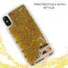 iPhone X/XS Zizo Liquid Glitter Star tok rózsaszín virágmintás-888488285818 3 kép