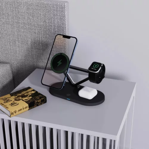 Tech-protect Qi15w-a41 3in1 Magnetic Magsafe Vezeték Nélküli Tölt�-5906302380152 5 kép