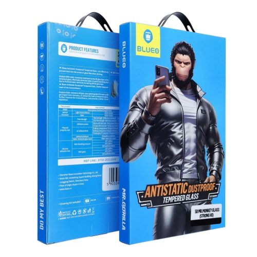 5D Mr. Monkey üveg - Samsung Galaxy S25 Plus fekete (Erős Lite) üve-5903396349560 2 kép