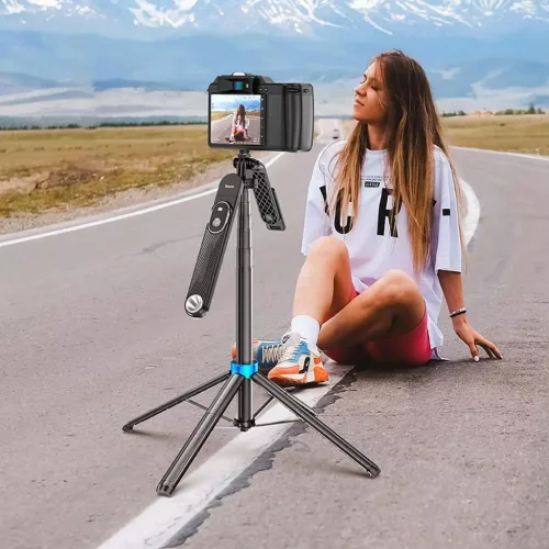 HOCO selfie bot bluetooth távirányítóval K22 fekete-6942007623506 5 kép