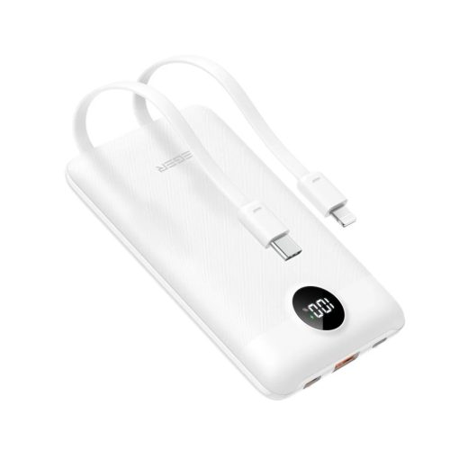 VEGER powerbank 10 000 mAh beépített kábelekkel Type C / Lightning -6970453559872 2 kép