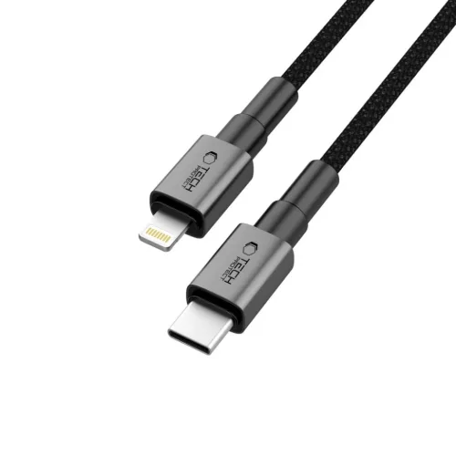 Tech-protect Ultraboost Dna Lightning Kábel Pd27w/3a 100cm Vas Szürk-5906302380879 3 kép