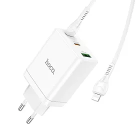 HOCO töltő 2 x Type C + USB A + kábel Type C - Lightning PD QC3.0 3-6942007621083 2 kép