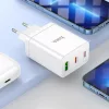 HOCO töltő 2 x Type C + USB A + kábel Type C - Lightning PD QC3.0 3-6942007621083 7 kép