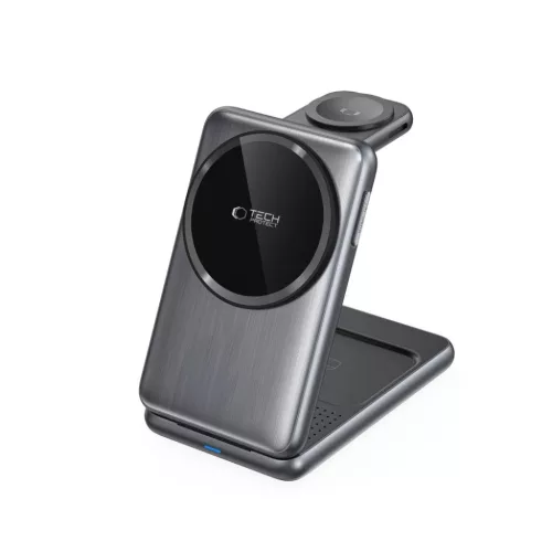 Tech-protect Qi15w-a42 3in1 Mágneses Magsafe Vezeték Nélküli Tölt-5906302380169 3 kép