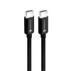 FORCELL F-ENERGY C338 kábel Type C to Type C PD QC4.0 3A 60W 0,25 m fekete
