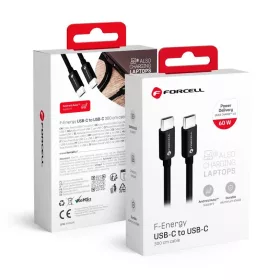 FORCELL F-ENERGY C338 Type C - Type C USB kábel PD QC4.0 3A 60W 3 m f-5903396220654 1 kép