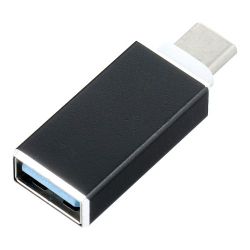 OTG USB A 3.0 (anya) - Type C (apa) adapter fekete-5903396106583 2 kép