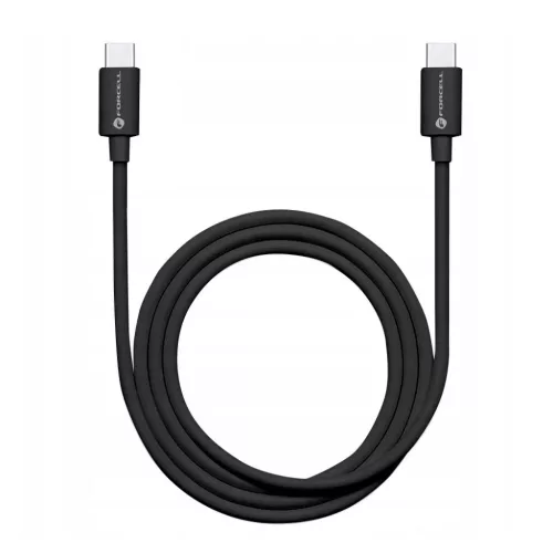 FORCELL C293 Type-C USB kábel Type C to Type C PD QC 48W TUBE 1 m fek-5903396152283 4 kép